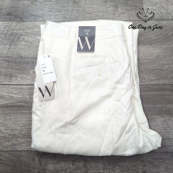 Worthington High Rise Trouser Pants Size 18 - Picture 6 of 6